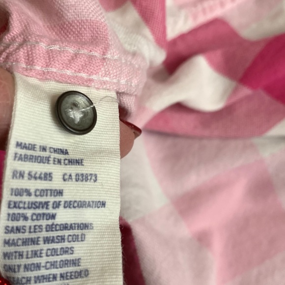 American Eagle Outfitters Pink/white plaid shirt - Picture 10 of 13